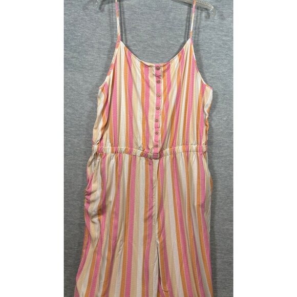 Matilda Jane Striped Sleeveless Jumpsuit Womens XXL - Picture 1 of 6